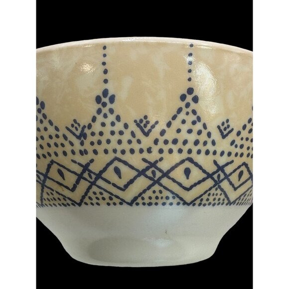 Arcopal France  039 Ceramic Bowl With Blue Pattern 5 Inches Diameter 3 Inches He - Picture 5 of 9